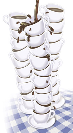 Xcafe Coffee Cup Art